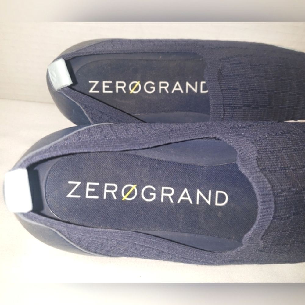 Cole Haan | Zerogrand Distance Slip-On Marine Blue Knit Shoes Size 8.5M - Picture 7 of 11
